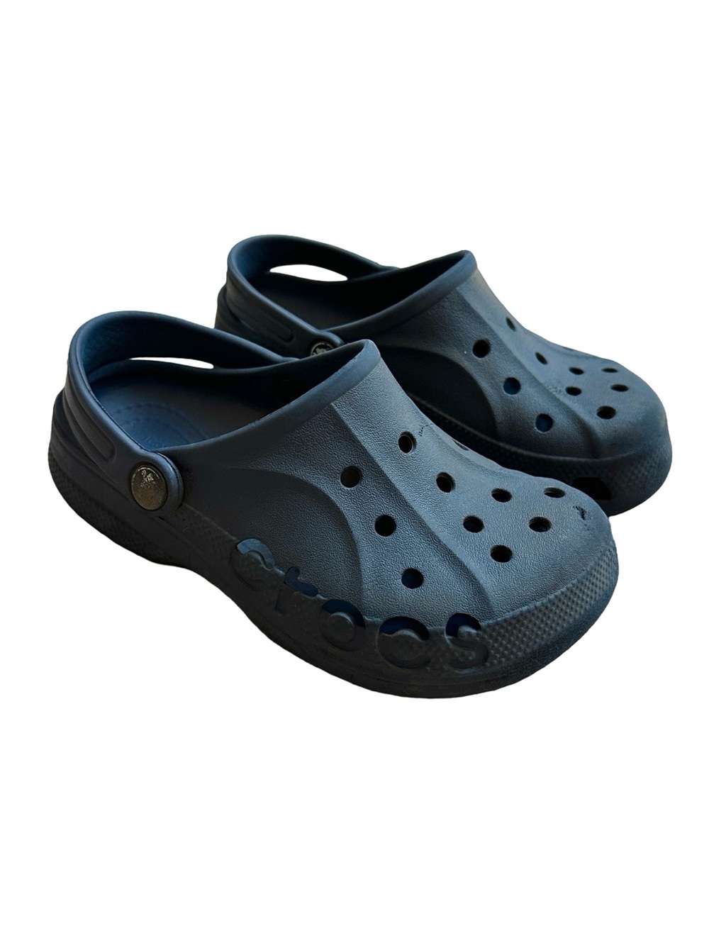 Crocs Kids Baya Clog Navy Size J1 Comfort Slip On Shoes - Picture 2 of 10